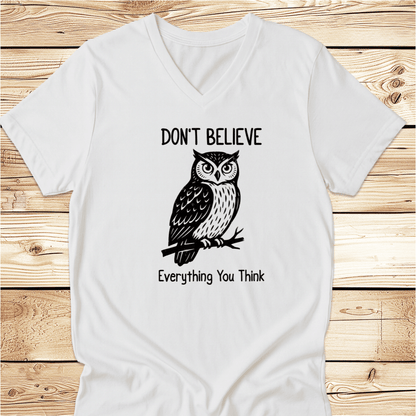 Don't Believe Everything You Think Unisex V-Neck - Ramblin Road