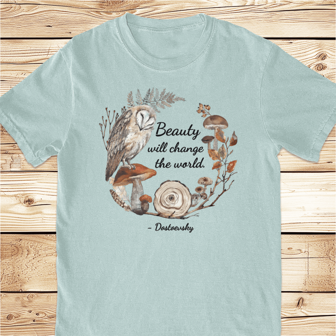Beauty Will Change the World Relaxed Fit Tee - Ramblin Road