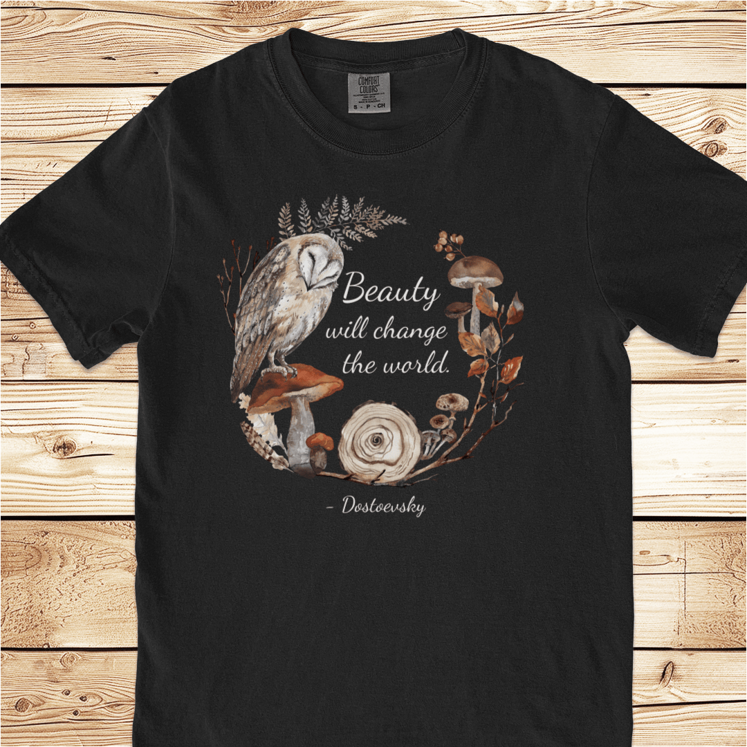 Beauty Will Change the World Relaxed Fit Tee - Ramblin Road