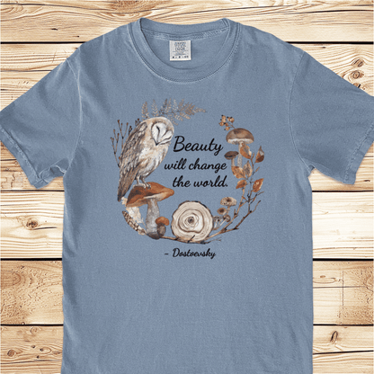 Beauty Will Change the World Relaxed Fit Tee - Ramblin Road