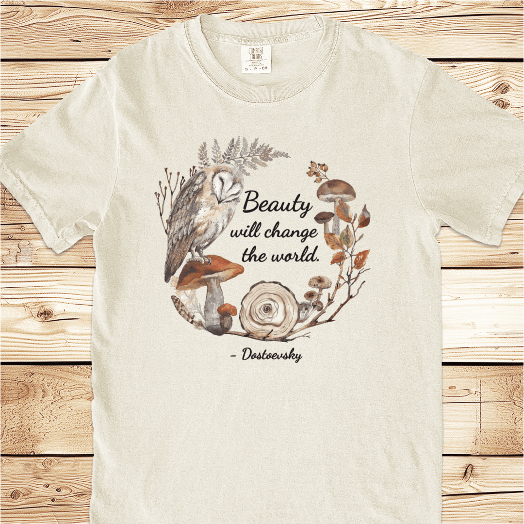 Beauty Will Change the World Relaxed Fit Tee - Ramblin Road