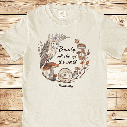 Beauty Will Change the World Relaxed Fit Tee - Ramblin Road