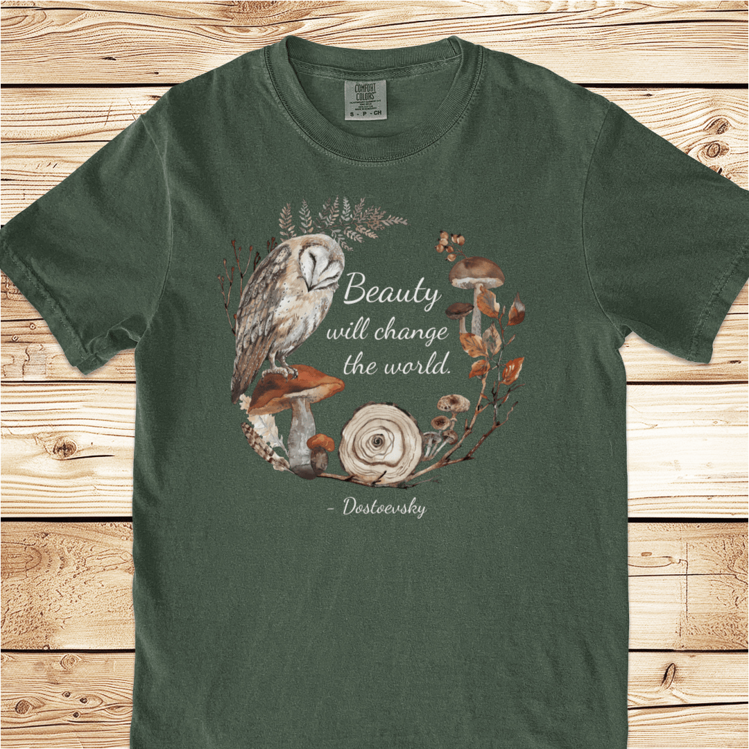 Beauty Will Change the World Relaxed Fit Tee - Ramblin Road