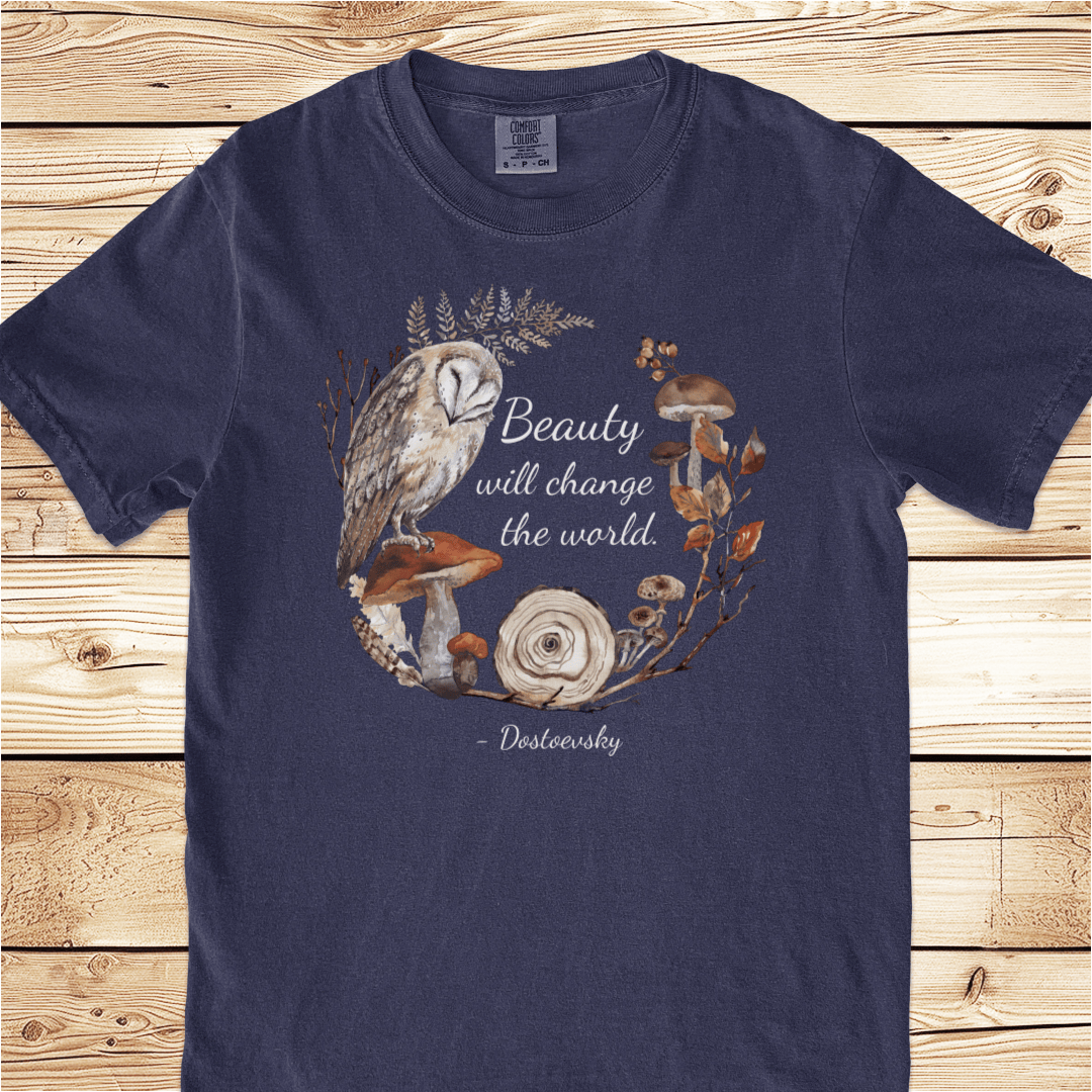 Beauty Will Change the World Relaxed Fit Tee - Ramblin Road