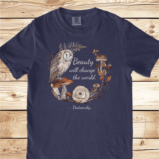 Beauty Will Change the World Relaxed Fit Tee - Ramblin Road