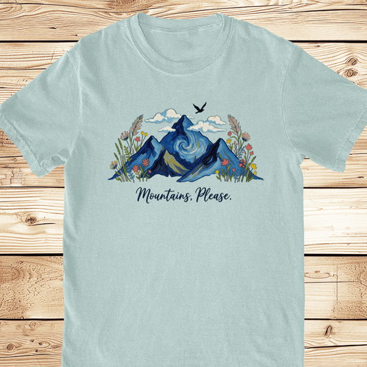 Painted Mountains Please Relaxed Fit Tee - Ramblin Road