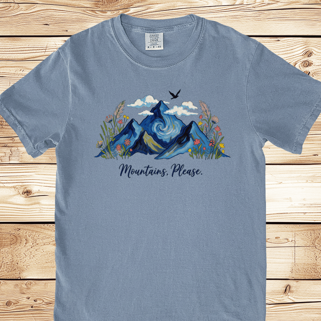 Painted Mountains Please Relaxed Fit Tee - Ramblin Road