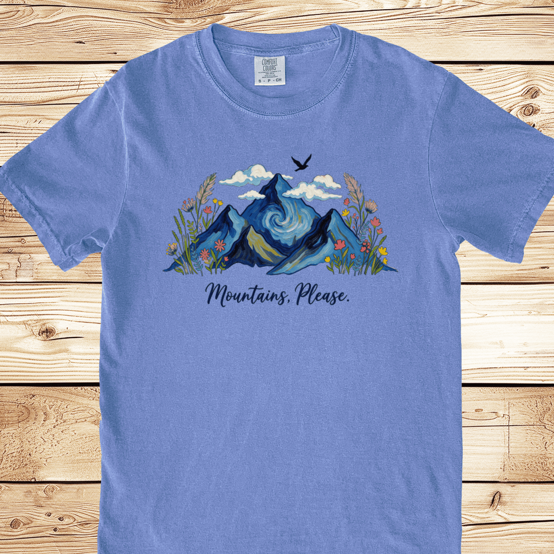 Painted Mountains Please Relaxed Fit Tee - Ramblin Road