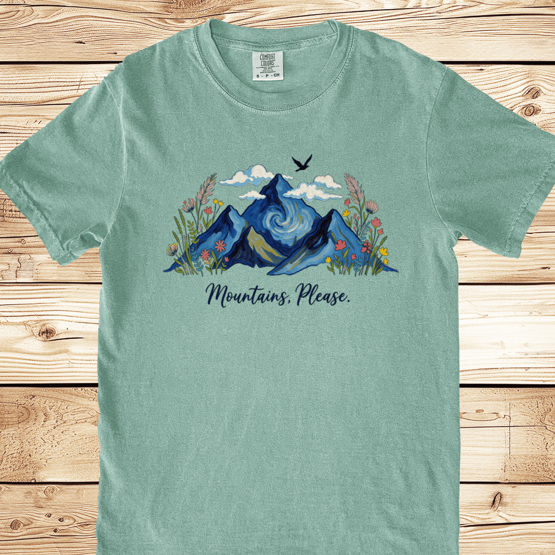 Painted Mountains Please Relaxed Fit Tee - Ramblin Road