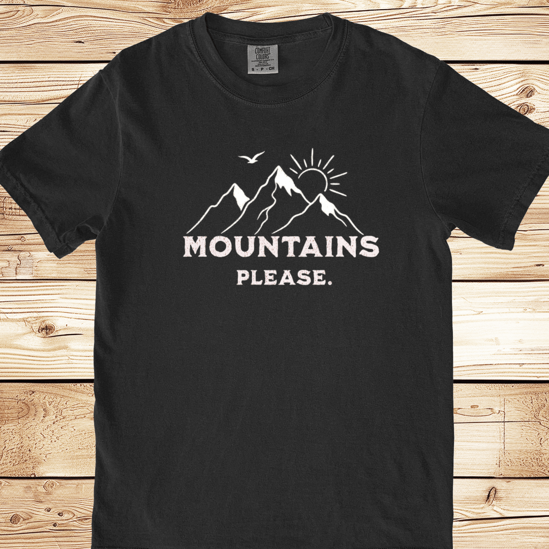 Mountains Please Relaxed Fit Tee - Ramblin Road