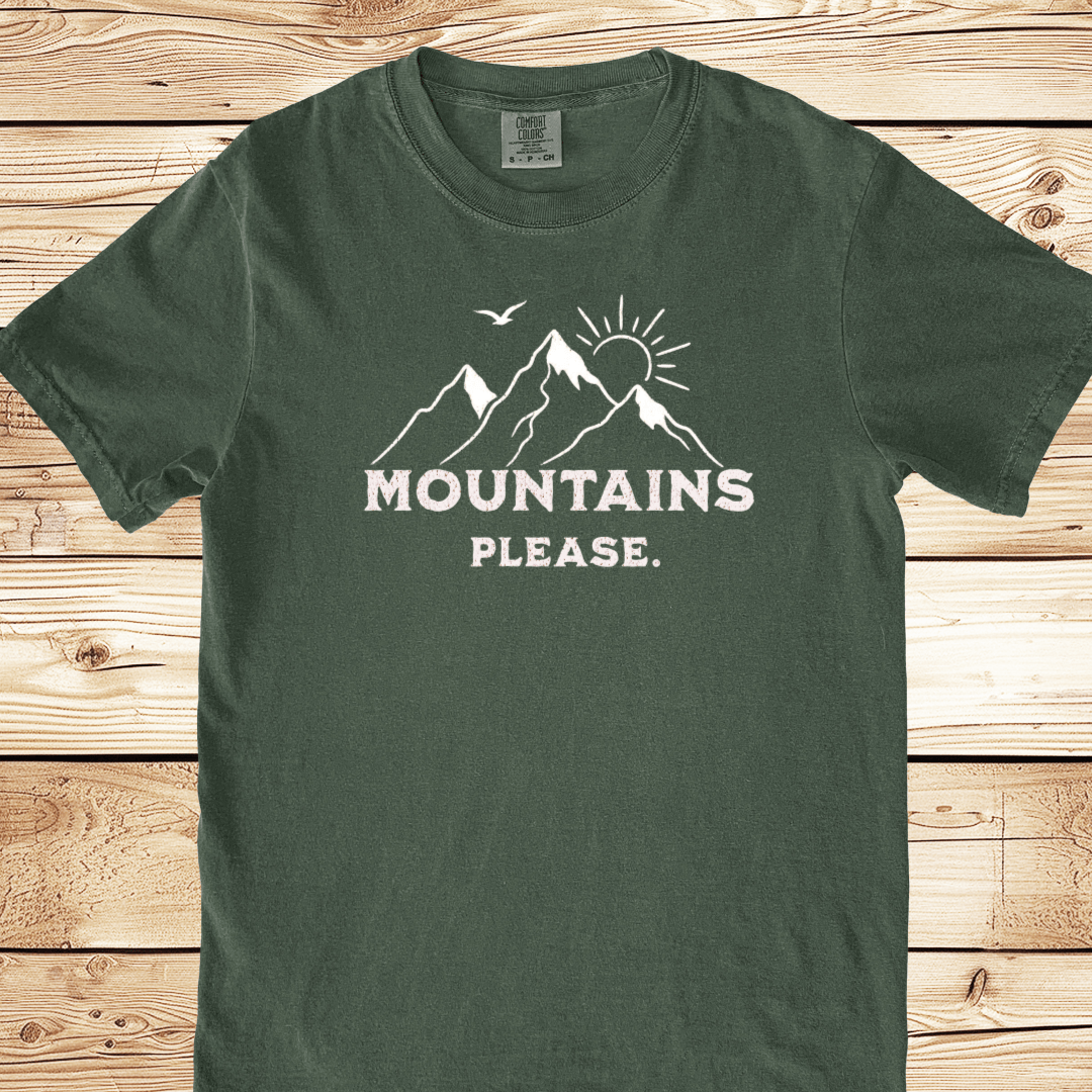 Mountains Please Relaxed Fit Tee - Ramblin Road