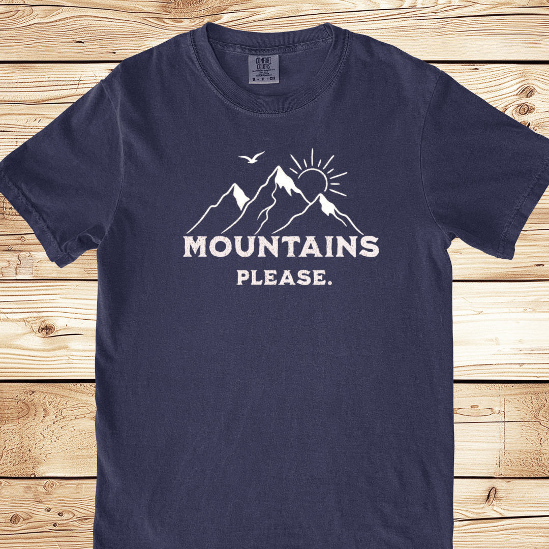 Mountains Please Relaxed Fit Tee - Ramblin Road