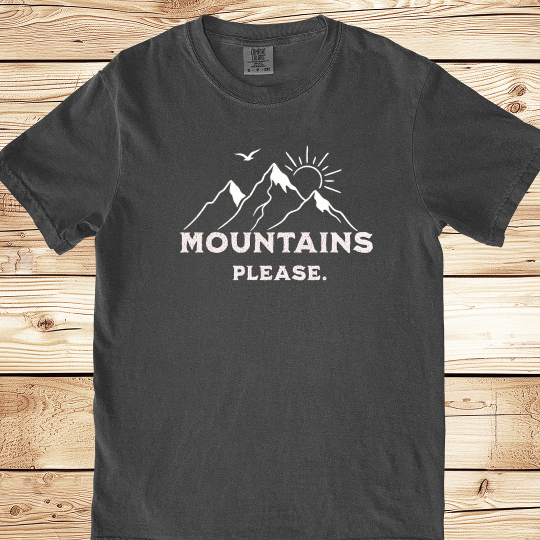 Mountains Please Relaxed Fit Tee - Ramblin Road