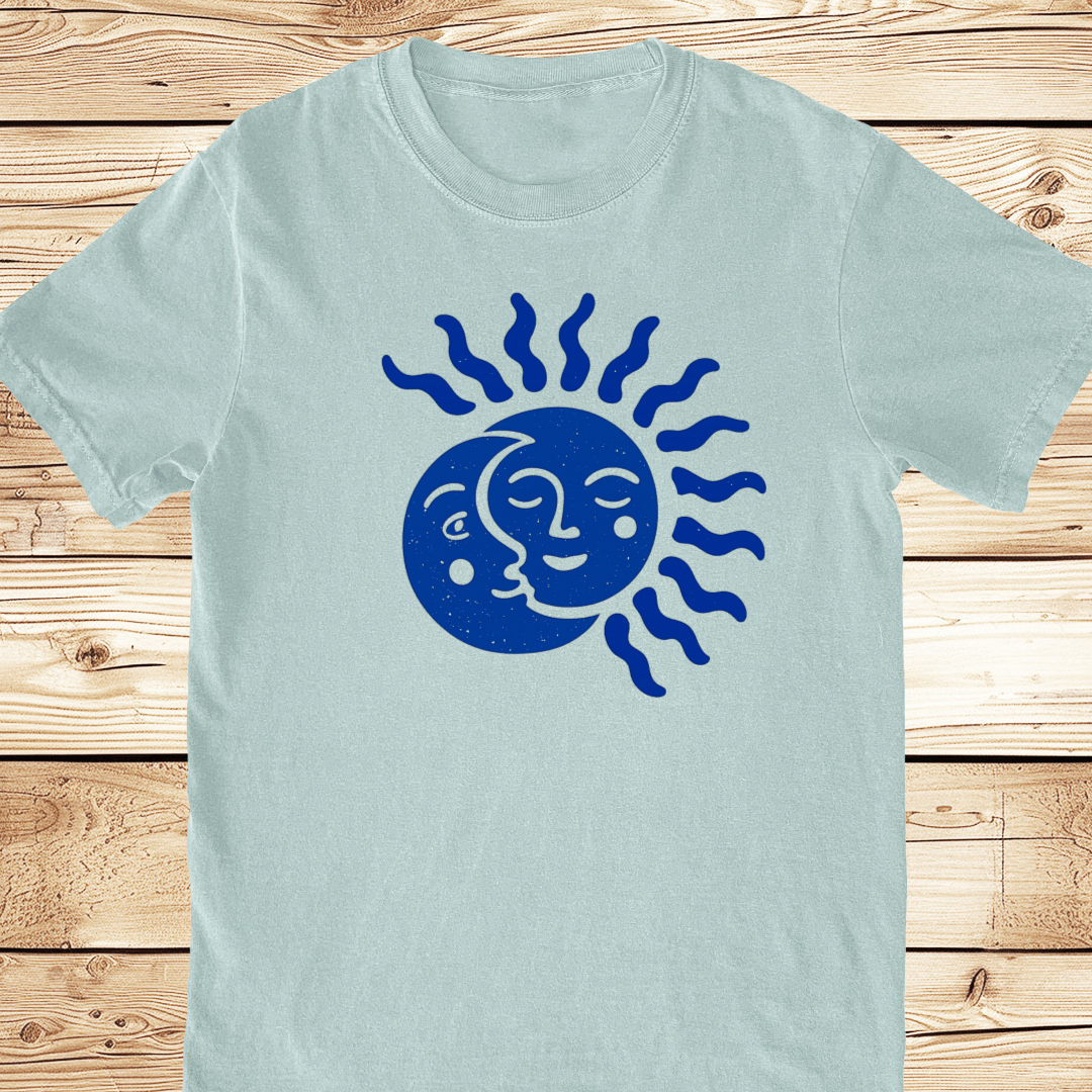 Abstract Sun and Moon Relaxed Fit Tee - Ramblin Road