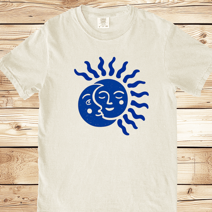 Abstract Sun and Moon Relaxed Fit Tee - Ramblin Road
