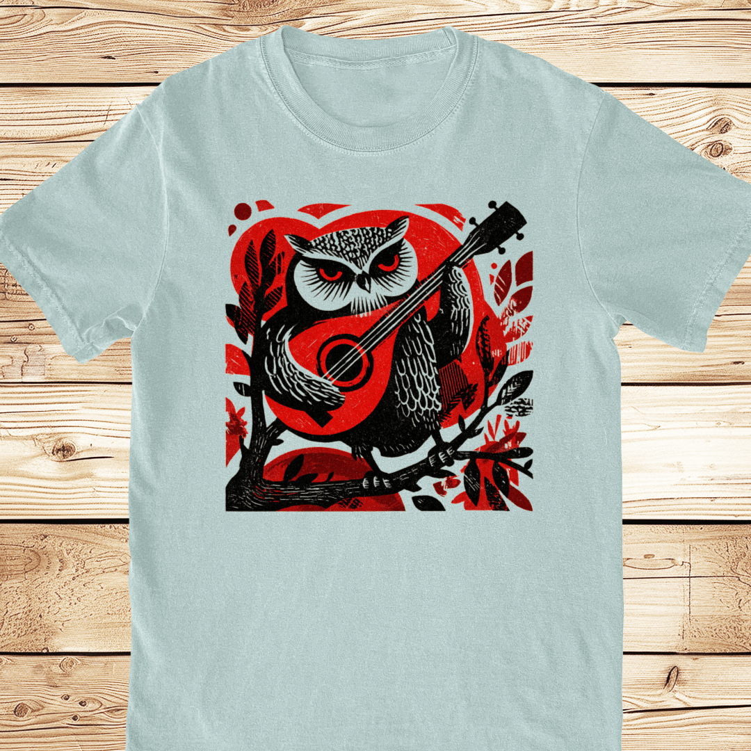 Mandolin Owl Relaxed Fit Tee - Ramblin Road