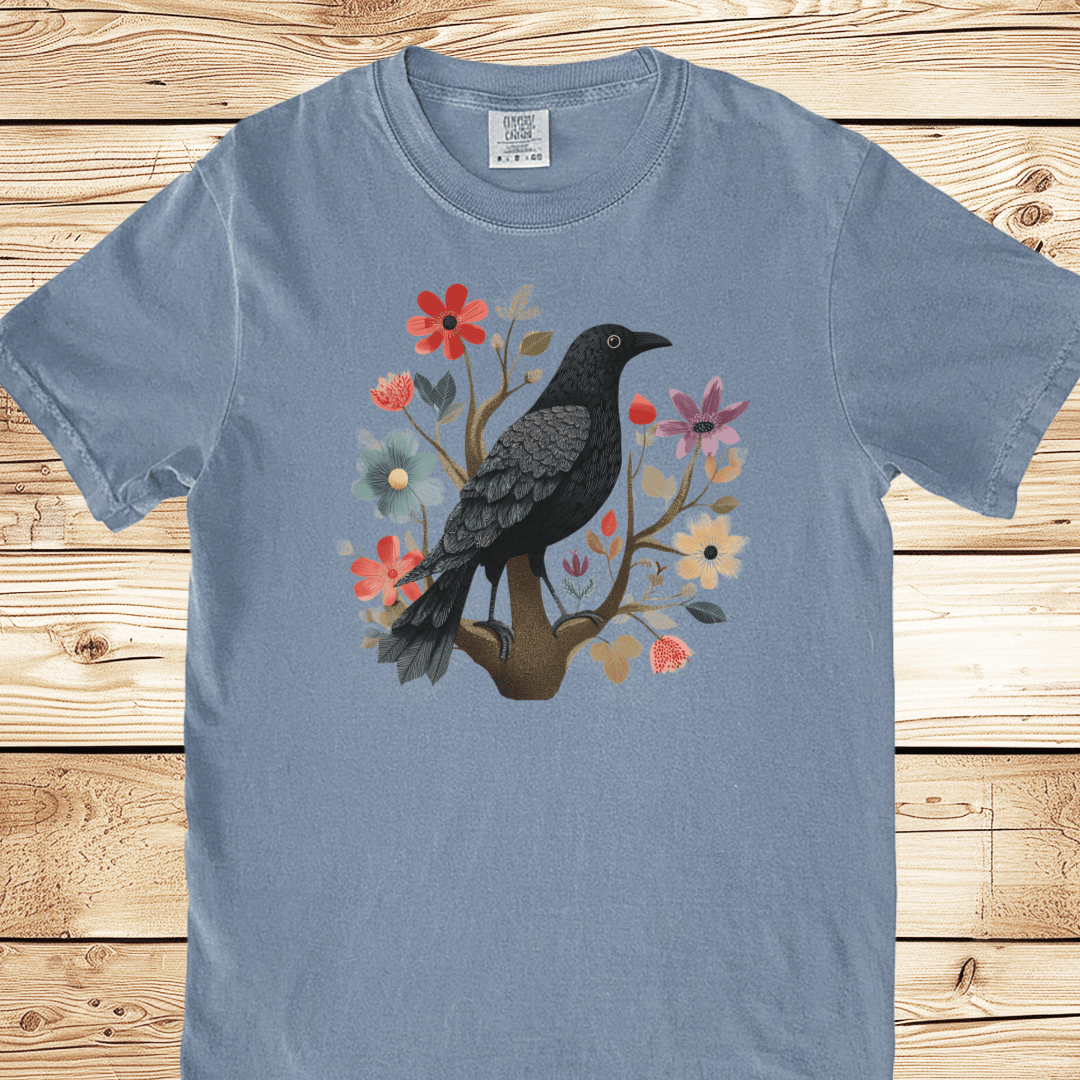 Folk Art Blackbird Relaxed Fit Tee - Ramblin Road