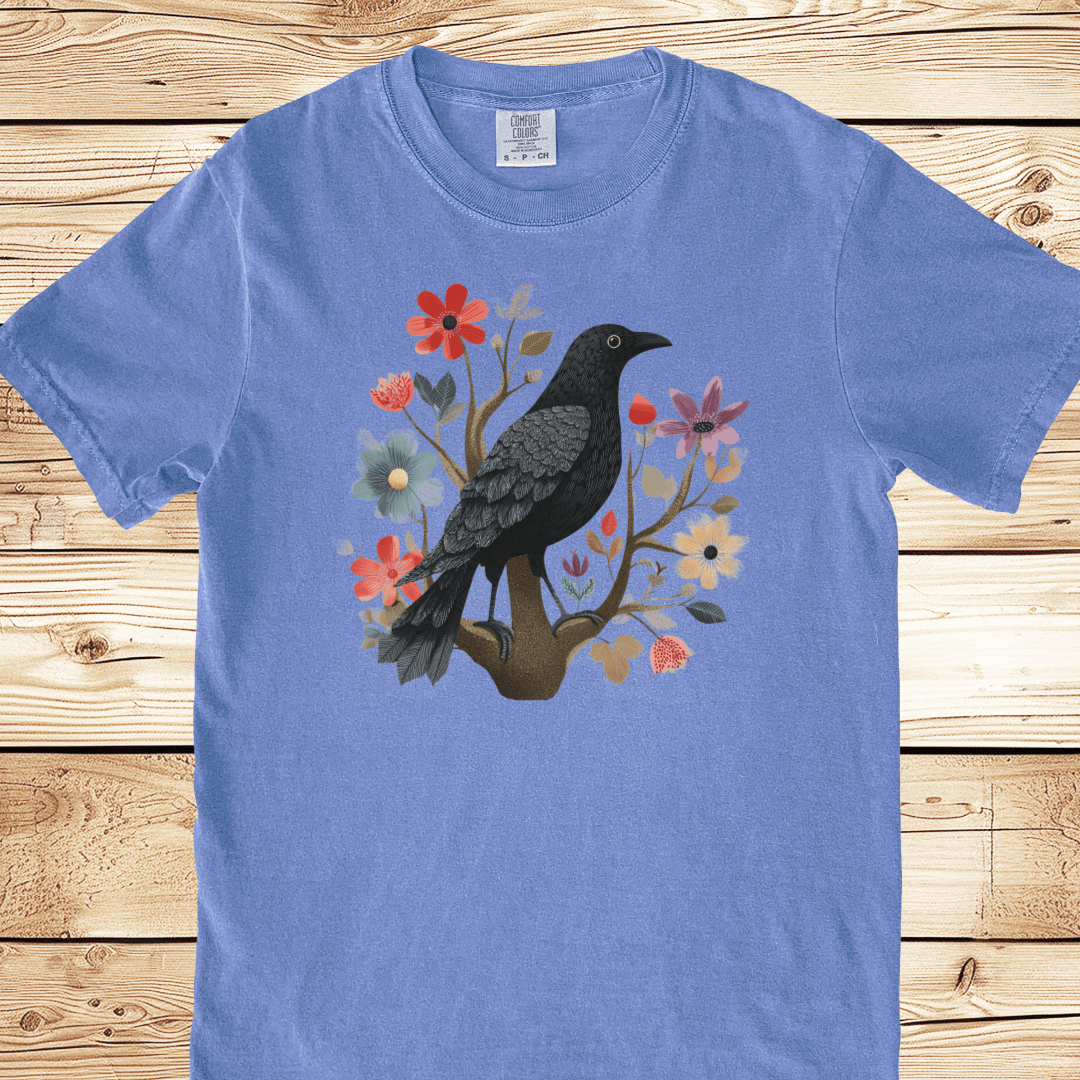 Folk Art Blackbird Relaxed Fit Tee - Ramblin Road