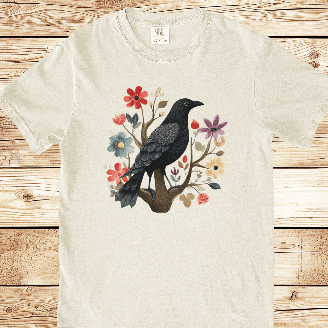 Folk Art Blackbird Relaxed Fit Tee - Ramblin Road