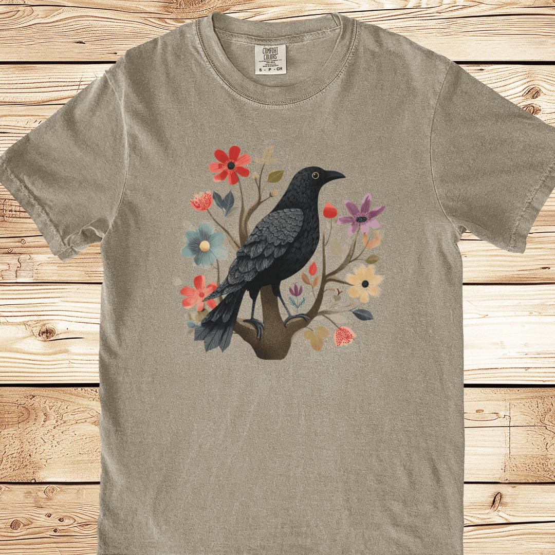 Folk Art Blackbird Relaxed Fit Tee - Ramblin Road
