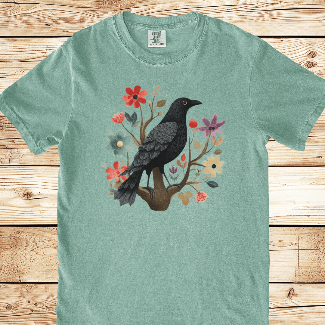 Folk Art Blackbird Relaxed Fit Tee - Ramblin Road