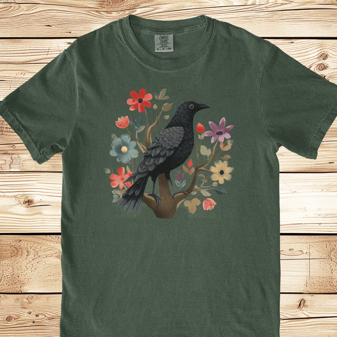 Folk Art Blackbird Relaxed Fit Tee - Ramblin Road