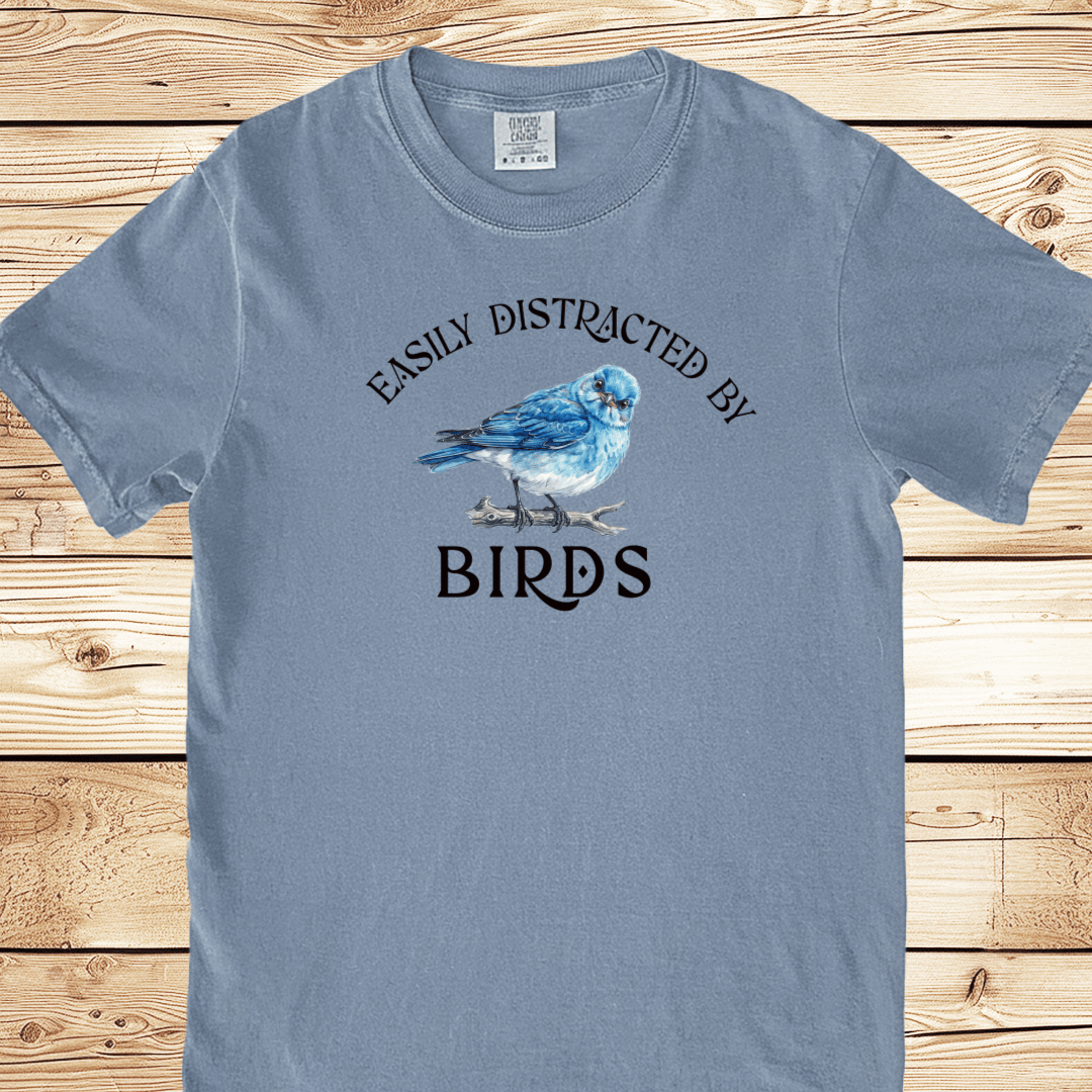 Distracted By Birds Relaxed Fit Tee - Ramblin Road