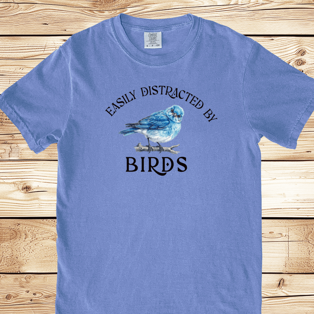 Distracted By Birds Relaxed Fit Tee - Ramblin Road
