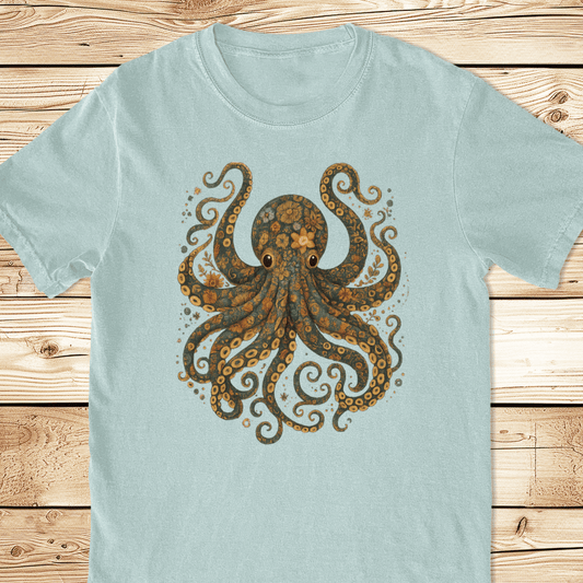 Floral Octopus Relaxed Fit Tee - Ramblin Road
