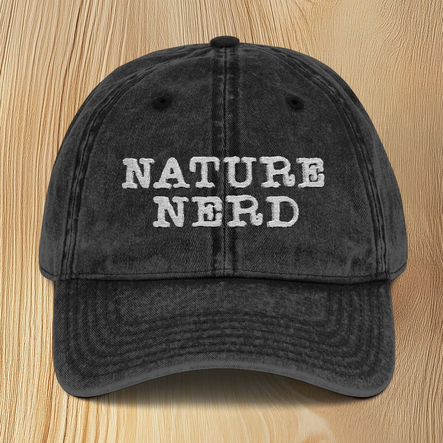 Nature Nerd Vintage Embroidered Baseball Cap
