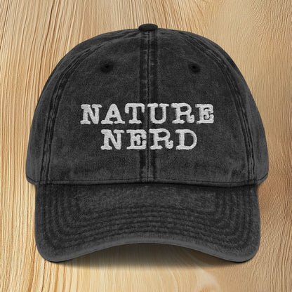 Nature Nerd Vintage Embroidered Baseball Cap