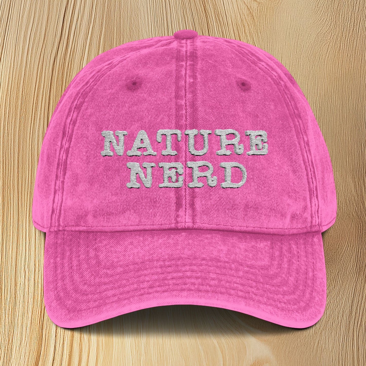 Nature Nerd Vintage Embroidered Baseball Cap