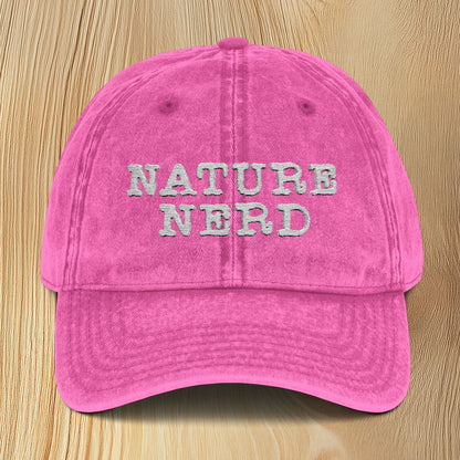 Nature Nerd Vintage Embroidered Baseball Cap