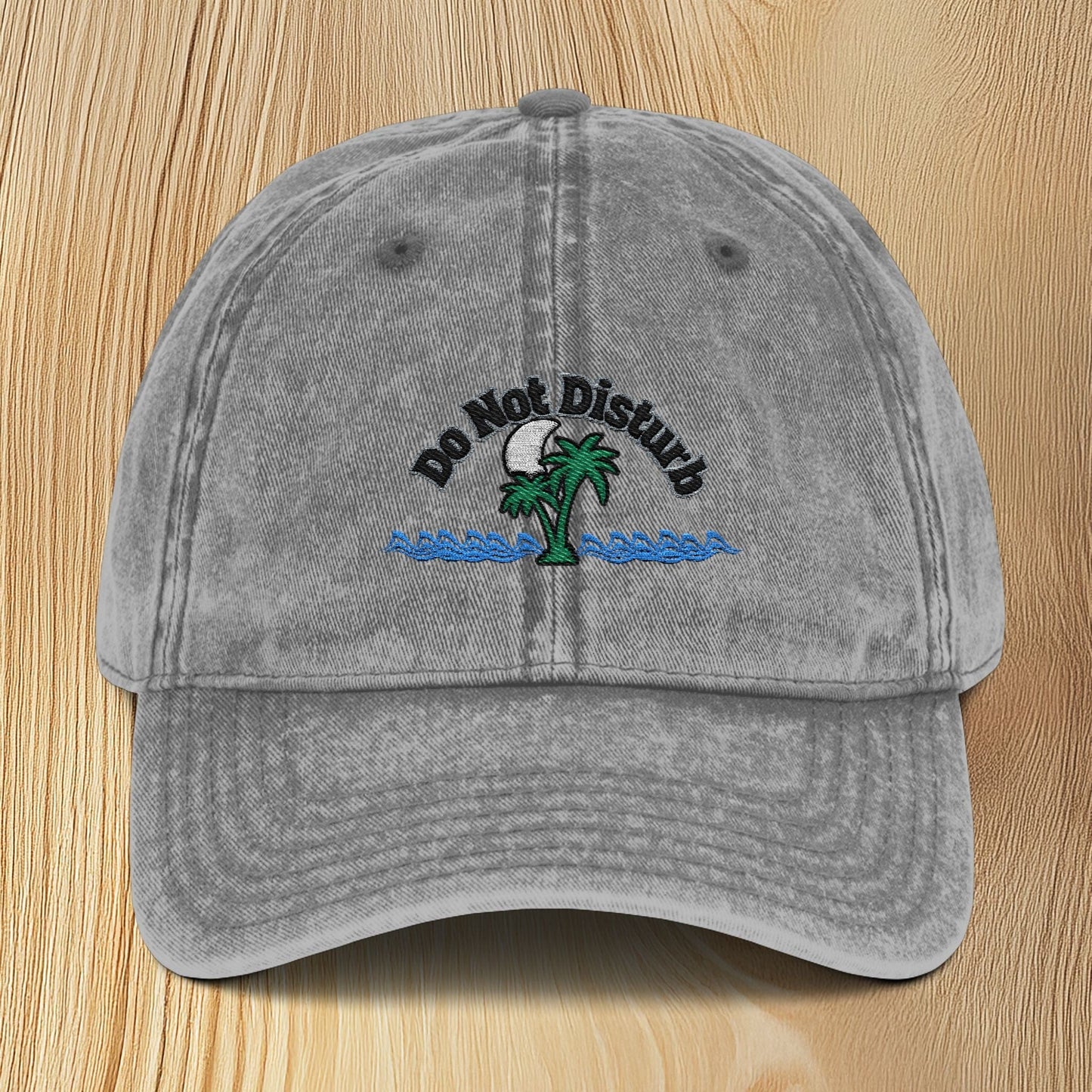 Vintage 'Do Not Disturb' Embroidered Baseball Cap