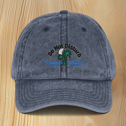 Vintage 'Do Not Disturb' Embroidered Baseball Cap