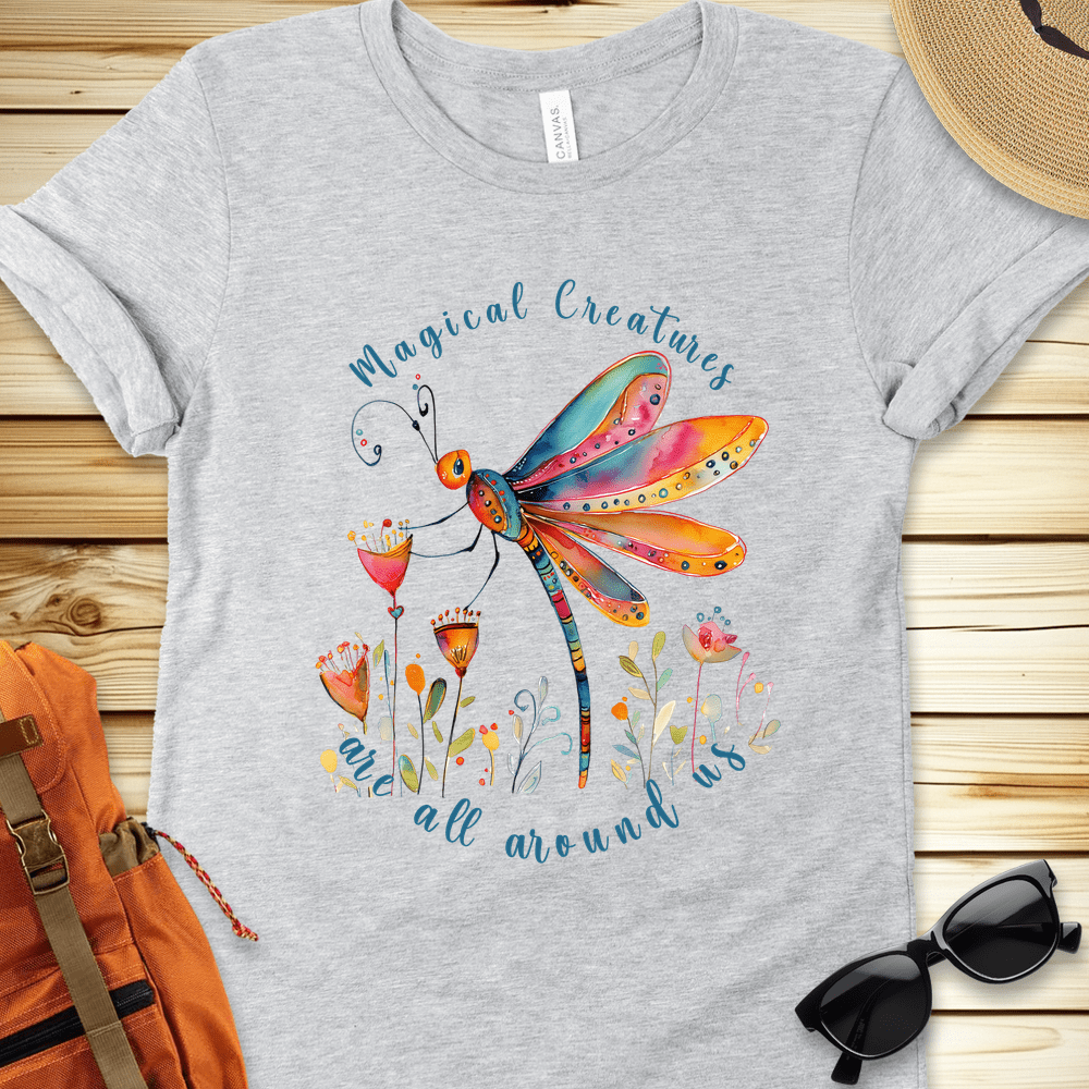 1935 Magical Dragonfly Tshirt - Athletic Heather