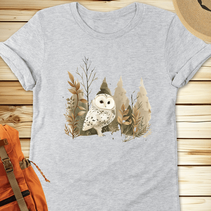 1200s Snowy Owl Tshirt - Athletic Heather