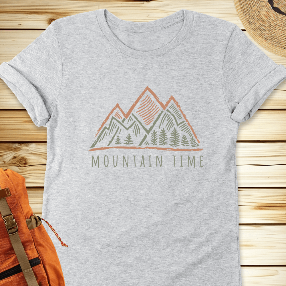 2001 Mountain Time Tshirt - Athletic Heather