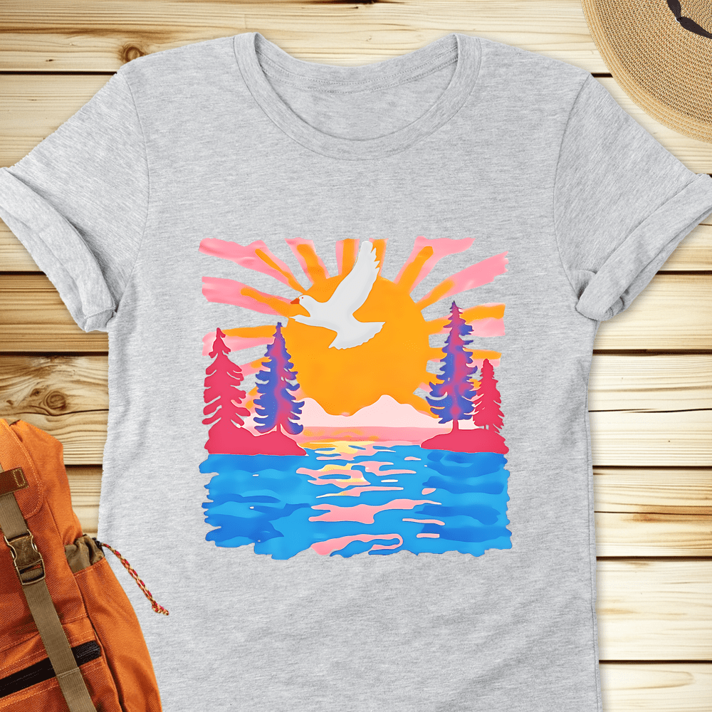 2011 Mountain Landscape Tshirt - Athletic Heather