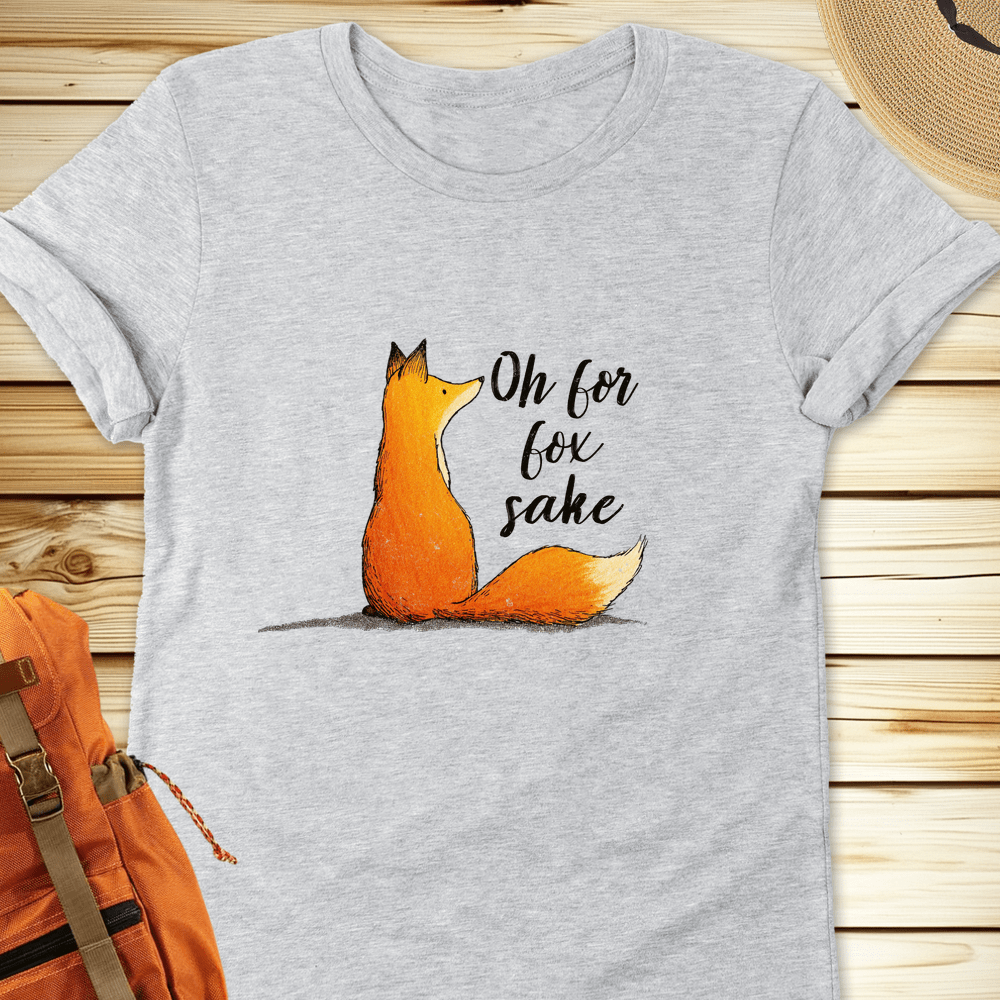 For Fox Sake Tshirt - Athletic Heather