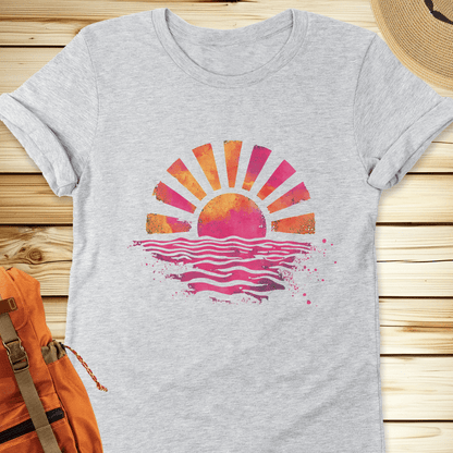 2072 Sunset Splash Tshirt - Athletic Heather
