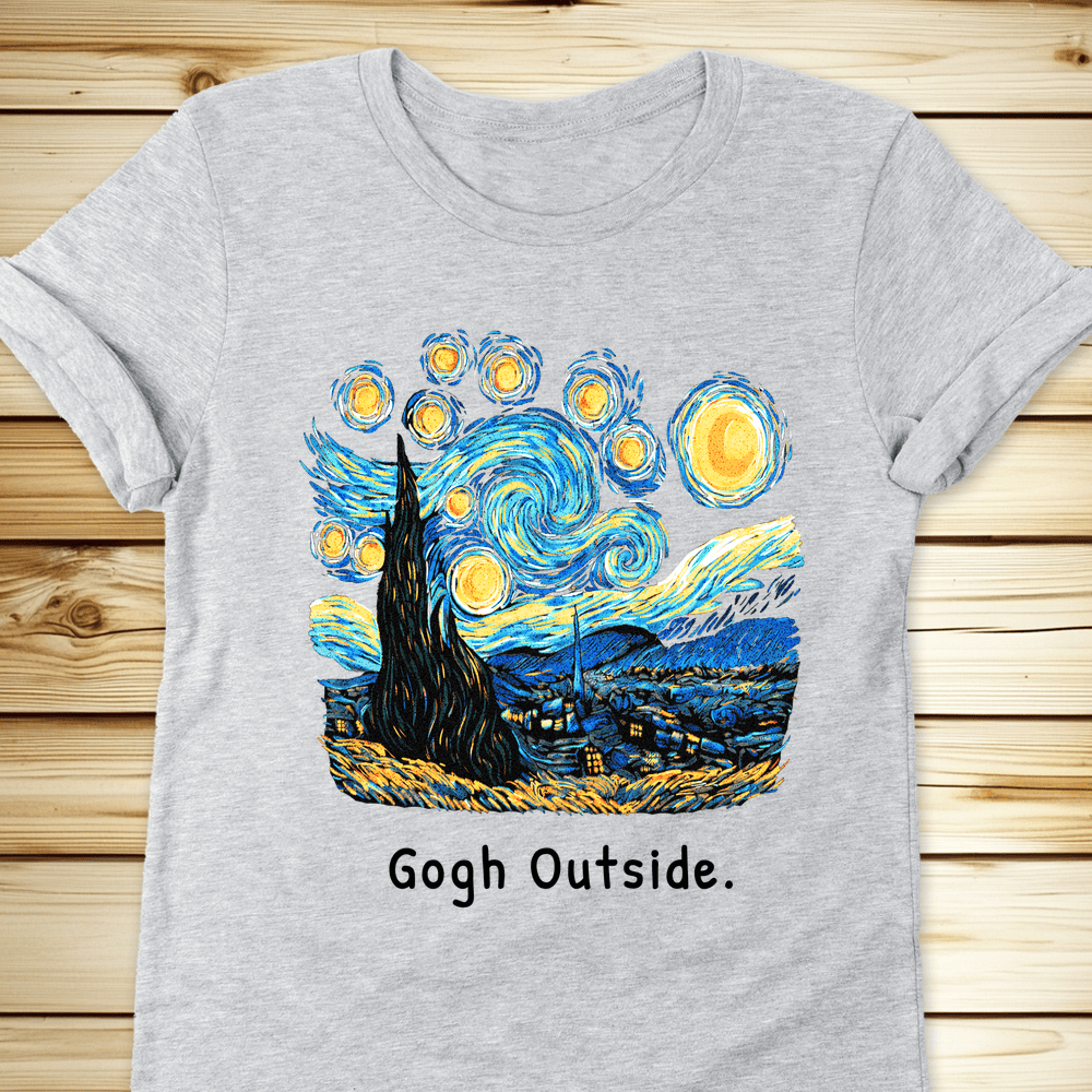 Gogh Outside Starry Night Tshirt - Ramblin Road