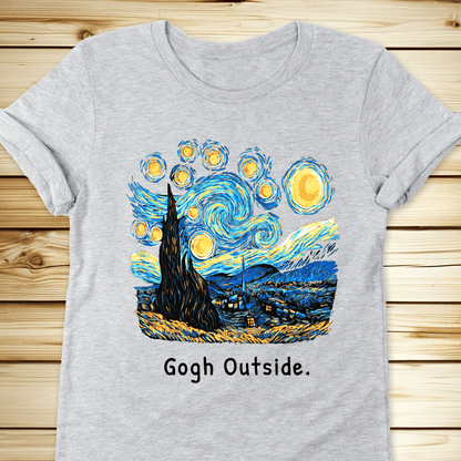 Gogh Outside Starry Night Tshirt - Ramblin Road