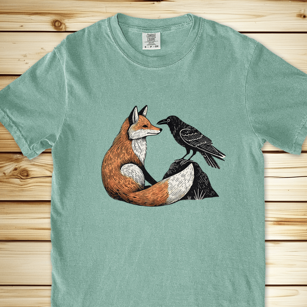 1791 Fox And Crow Relaxed Fit Tee - Bay
