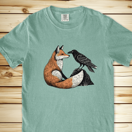 1791 Fox And Crow Relaxed Fit Tee - Bay