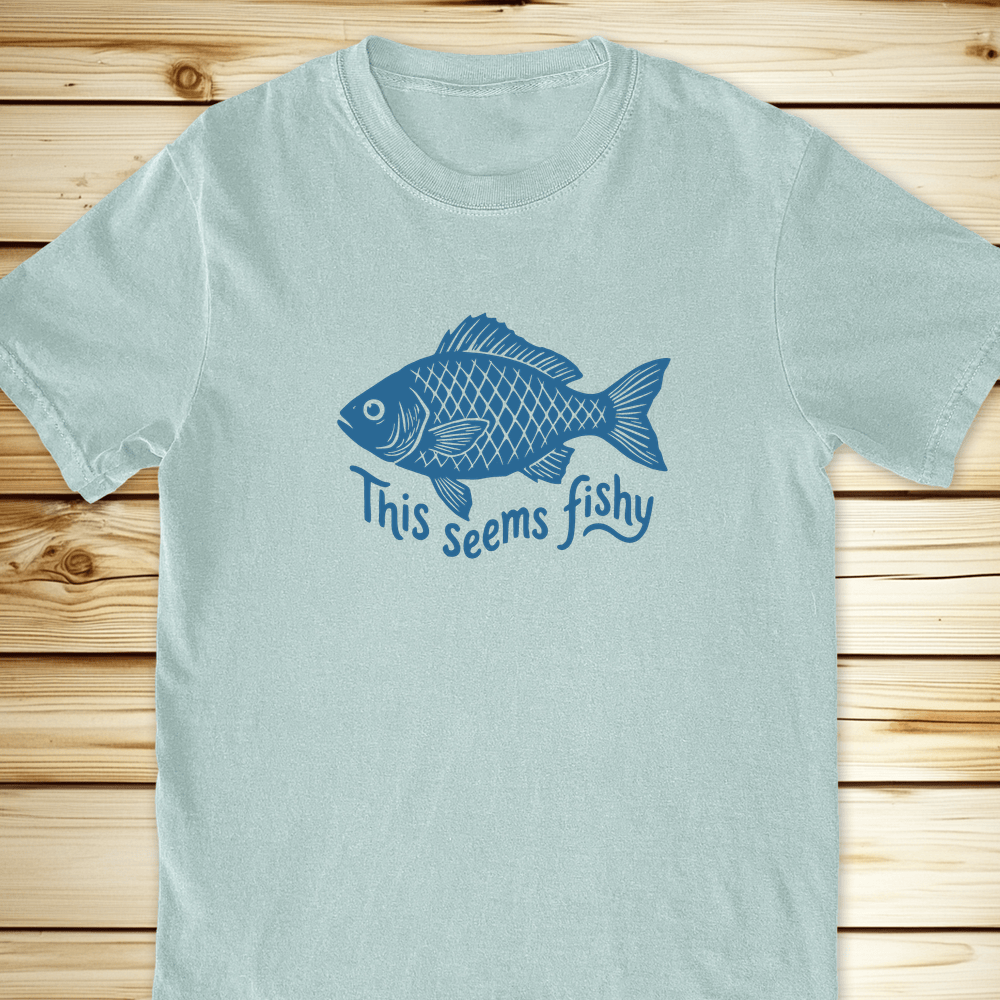 2312 This Seems Fishy Relaxed Fit Tee - Bay