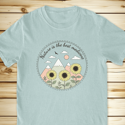 Nature The Best Medicine Final Relaxed Fit Tee - Bay