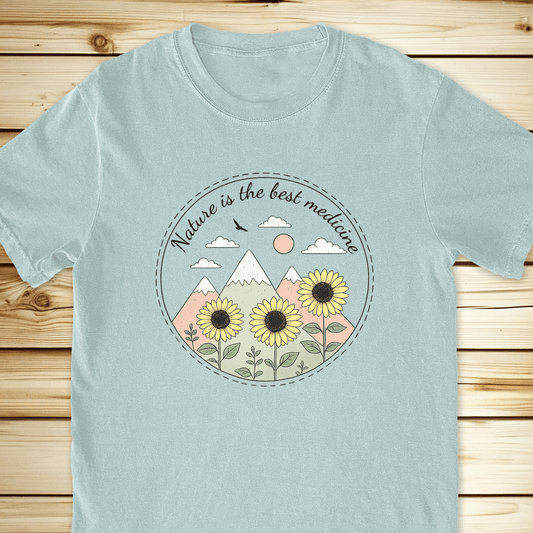 Nature The Best Medicine Final Relaxed Fit Tee - Bay