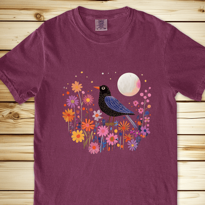 1989 Blackbird At Night Relaxed Fit Tee - Berry