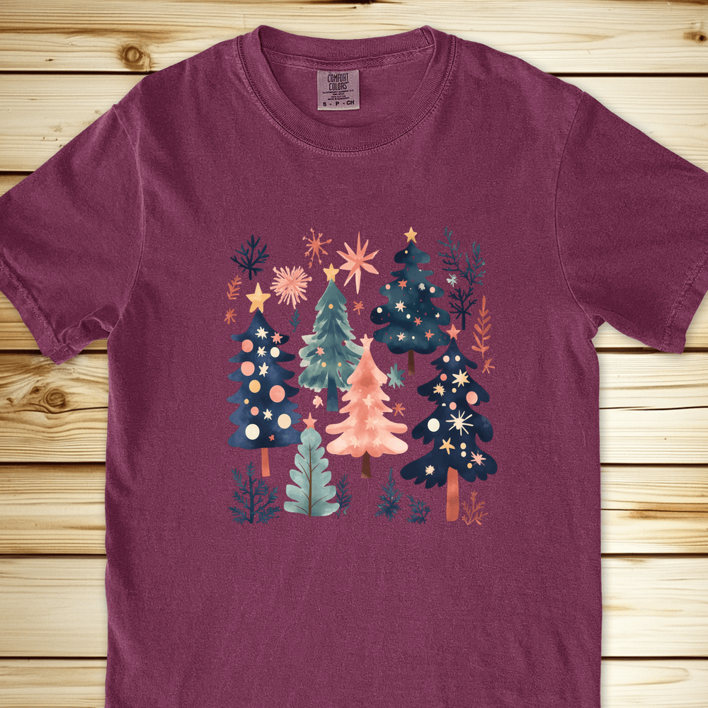 1686xmastreesc 3d6b6c76 8401 4ff7 8d51 56ddb2fd55d5 Relaxed Fit Tee - Berry